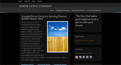 Desktop Screenshot of byronfence.com