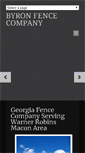 Mobile Screenshot of byronfence.com
