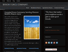 Tablet Screenshot of byronfence.com